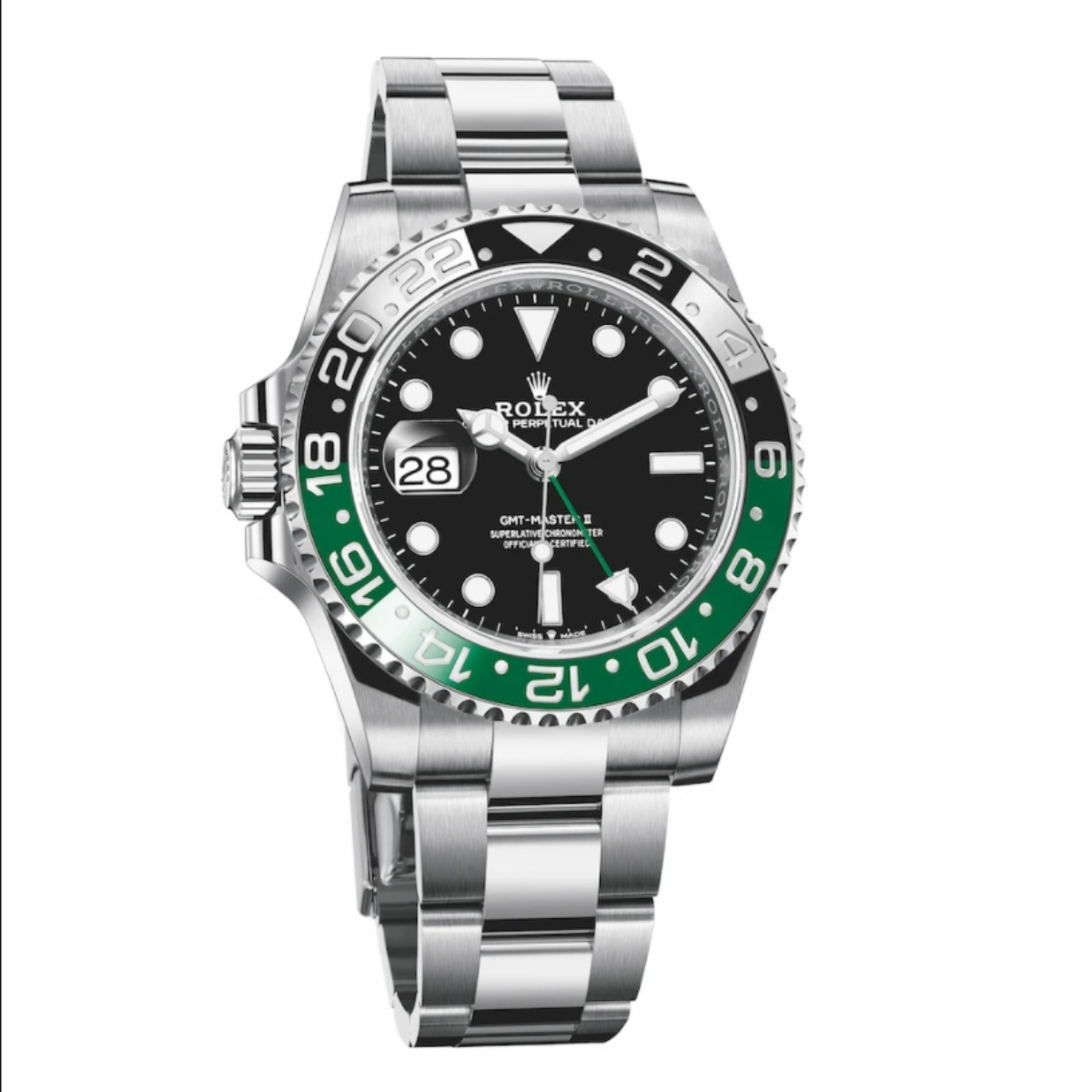 Oyster Perpetual GMT-Master 最初專為空中探險所創造，最大特色是可同時顯示不同時區的時間。可以精確顯示時、分、秒及日期，和 24 小時制顯示另一個時區的時間；是環球旅行必備之